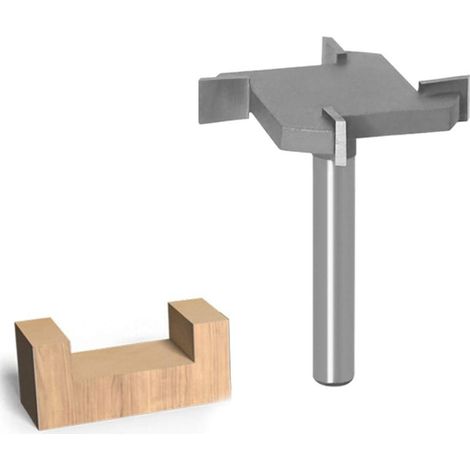 Fraise à toupie CNC à 4 bords - Tige de 6 mm - Pour rabotage et travail du bois - Outils de découpe (1/3)