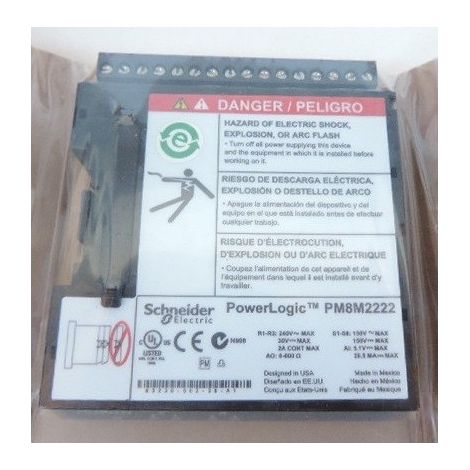 Module entrée/sortie 2E/2S logiques - 2E/2S analogiques pour centrale de mesure PowerLogic SCHNEIDER PM8M2222