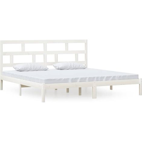 Maison Exclusive - Giroletto Bianco in Legno Massello di Pino 200x200 cm (1/5)