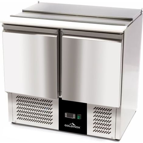 Saladette réfrigérée compacte 2 portes PREMIUM - GOLDINOX (1/4)