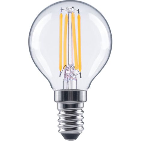 AMPOULE FILAMENT À LED, E14, 470LM REMPL. 40W, AMP. GOUTTE, BLC CHD XAVAX (1/4)