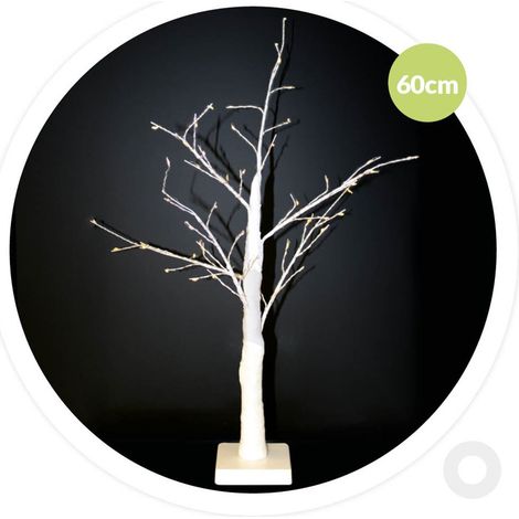 Albero decorativo Cumia LED 60cm 3xAA Bianco