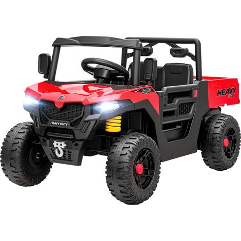 AIYAPLAY Macchina per Bambini Elettrica 12V con Telecomando e Bagagliaio Rosso