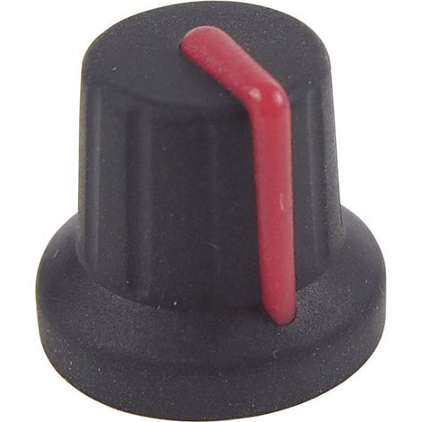 Cliff FC72602S FC72602S Drehknopf Schwarz, Rot (Ø x H) 16 mm x 15.1 mm 1 St.