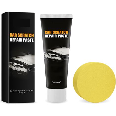Efface Rayure Voiture,Crème de Réparation de Rayure de Voiture,Car Scratch Repair Paste Kit,Nettoyant Réparateur de Rayures Voitures,Cire de Rénovation Carrosserie,Polish Auto Rayures,120g (1/5)