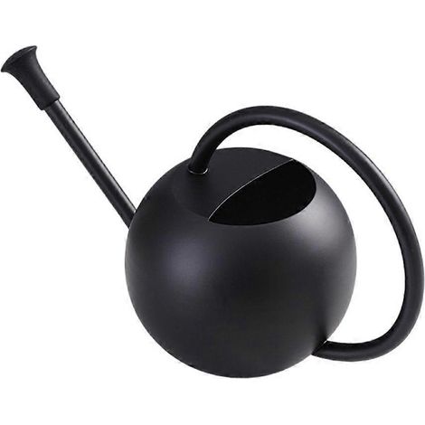 Arrosoir d'intérieur en acier inoxydable pour plantes d'intérieur, bec long, capacité de 385 ml (13 oz). (1/5)