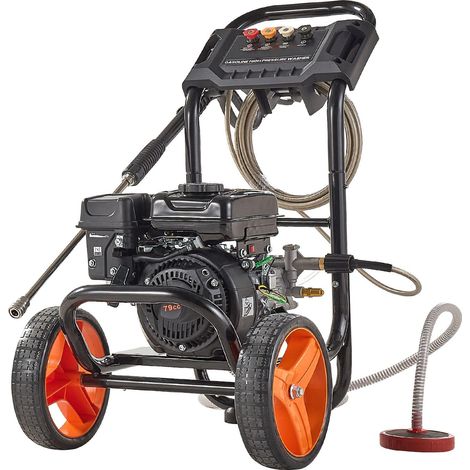 Nettoyeur Haute Pression 2900 PSI, 7 L/min, Pompe Aluminium Améliorée, Pistolet et Lance, 4 Buses, Compact pour Auto, Clôtures, Allées, Maison, Terrasse, Meubles (1/5)