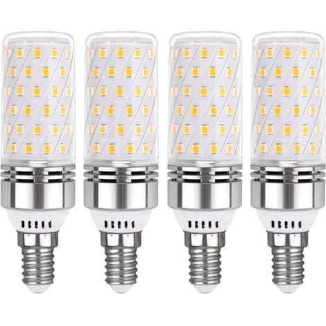 E14 16W LED Corn Bulb, Warm White 3000K, 1450LM, Equivalent to 100W E14 Halogen, AC 230V, Non-Dimmable, Small Base E14 LED Corn Bulb for Indoor Lighting, Pack of 4 (1/4)