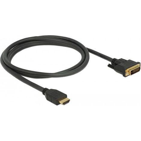 85653 Adaptateur de câble vidéo DVI 1,5m HDMI Type A (standard) Noir - Adaptateurs de câble vidéo (1,5m, HDMI Type A (standard), DVI, mâle, mâle, or) (1/2)