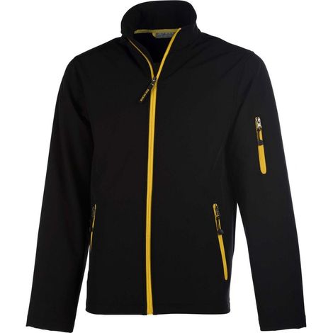Giacca softshell Pen Duke Atlantic Uomo Nero / Giallo XXXL
