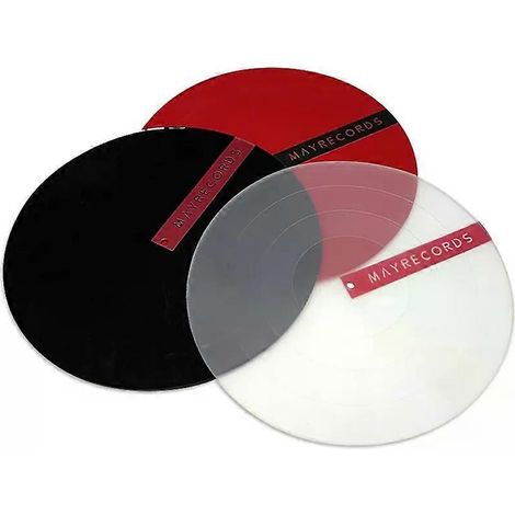 Plattentellermatte – Audiophile Silikonkautschuk-Qualität, universell passend für alle LP-Schallplattenspieler und Phonographen (1/4)