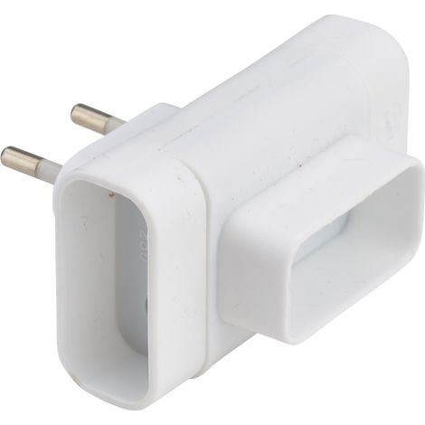 DEBFLEX - TRIPLITE LATERALE 2P 6A BLANC - 714780 (1/4)