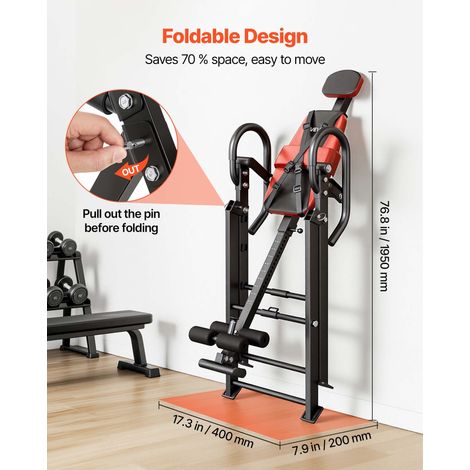 Table d'Inversion Charge 136 kg Banc d'Inversion Pliable et Angle (1/5)