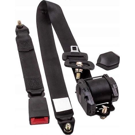 3-point retractable safety belt – Universal for cars, trucks and buses – Automatic mechanism – Tensile strength 14700N (1/5)