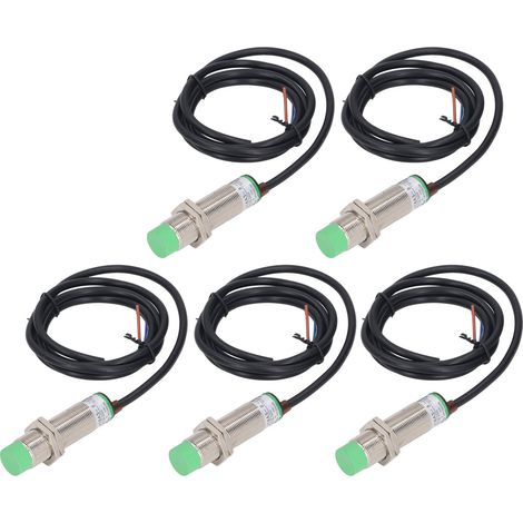 5 Capteurs de proximité 2 fils normalement ouverts, fréquence 68Hz, détecteur inductif AC90‑250V M18x1 (1/5)