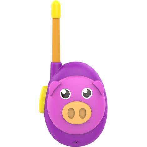 Talkie-walkie rechargeable en forme de cochon violet mignon, USB T-AquaForge