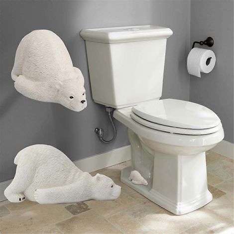 Stück Toilettenbolzenkappen, dekorativ, aus Kunstharz, niedliche Bärenbolzenabdeckungen
