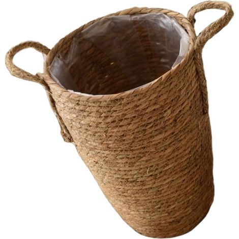 Aufbewahrungskorb aus Stroh mit elegantem Design und