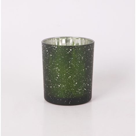 Windlicht Glas Ø 8 x 10 cm grün Windlicht