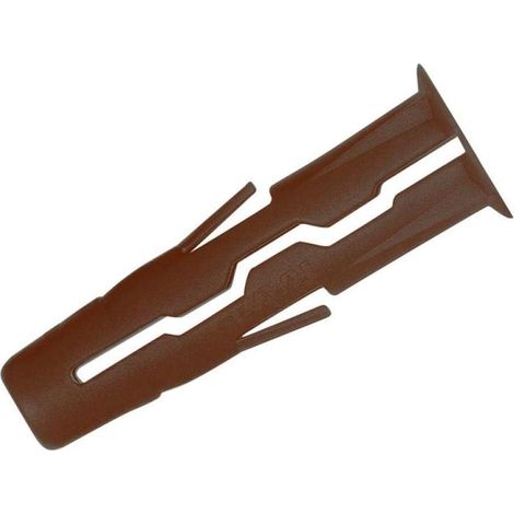 Rawlplug R-UNO-BRN-1000 Brown UNO® Plugs 7 x 30mm (Pack 1000) RAW68557