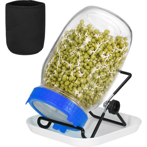 1000ml Bocal Germoir Bleu Germoir pour Graines À Germer (1/5)