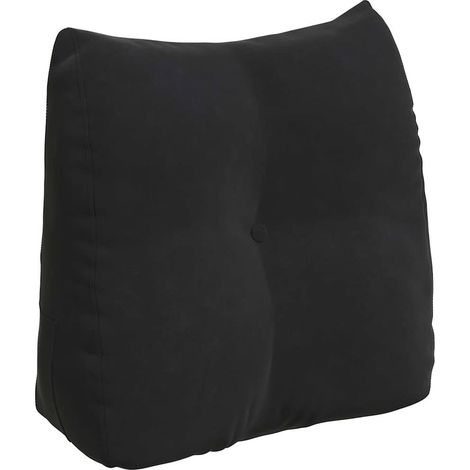 Coussin de Dos Noir 45 x 24 x 50 cm Velours (1/5)