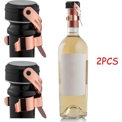 Bouchon de bouteille.Bouchon de Champagne Hermetique en Acier Inoxydable.Bouchon Bouteille Vin Mousseux.pour Cava.Bière.Prosecco.Bar