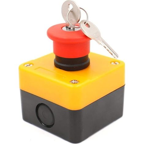 royaluxe -Interrupt à bouton-poussoir et clé d'arrêt d'urgence, signe rouge 660v (1/5)