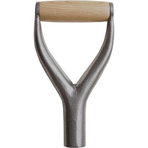 D-Griff-Schaufeln, 1,22 Zoll Stiel mit Holzgriff, Eisen-Ersatzteile, Gartenwerkzeug (Silber)