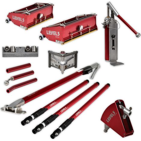 LEVEL5 Set Trockenbauwand Flatbox Ecken Roller Finisher SET 4-603