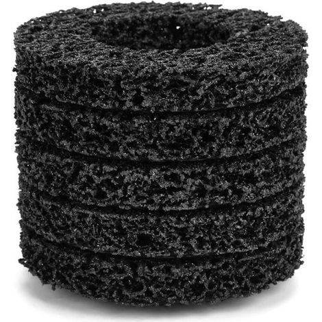 5pcs Roue de Décapage Poly Bande Roue Disque Rouille Propre Qualité Meuleuse Disques d'Angle Noir 100mm 60 (1/5)