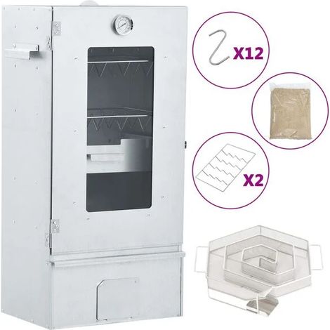 Fumoir à barbecue, générateur de fumée froide, acier galvanisé (1/5)