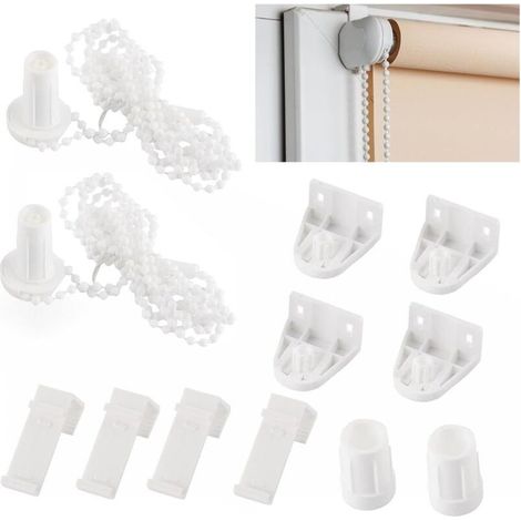 Lot de 17 supports de stores de 17 mm pièces de rechange pour fenêtres kit de fixation pour stores occultants (1/4)