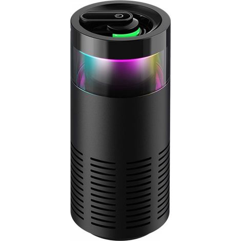 EINNENFFER Mini-USB-Luftreiniger für Auto, Büro oder kleine Räume – extrem leise, mit LED-Nachtlicht, kompakt und einfach zu bedienen (1/5)