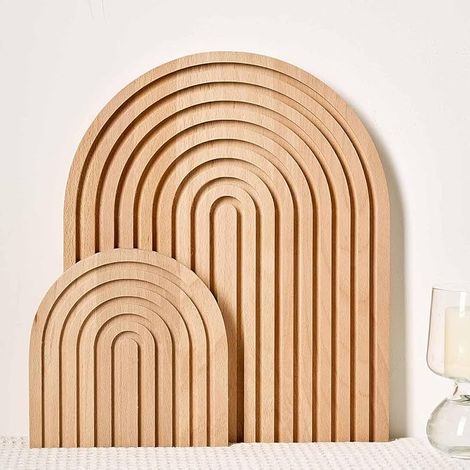 Plateaux décoratifs bohème arc-en-ciel bois pin Étagère murale Décoration table Décoration chambre Pour cuisine salon chambre à coucher bureau (1/5)