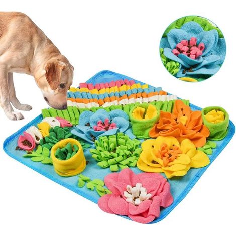 Alfombra olfativa de 39 x 39 cm,alfombra de búsqueda de comida,alfombra de entrenamiento para perros,juguete interactivo (1/5)
