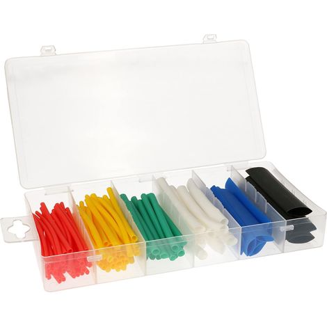 KOTARBAU Lot de 100 gaines thermorétractables de différents diamètres et couleurs (1/5)