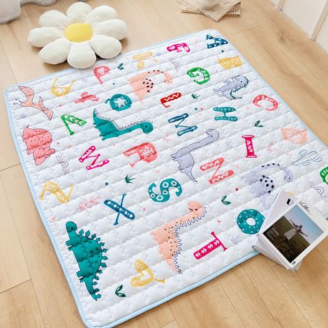 Tapis de jeu antidérapant pour bébé 150 x 180 cm Tapis de parc pour bébé Tapis pliable Tapis de jeu épais pour enfants (1/4)