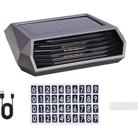 Purificateur d'Air Voiture Solaire Double Ventilateur Désodorisant Anti-Pollen USB Portable Autocollant Luminescent (1/5)