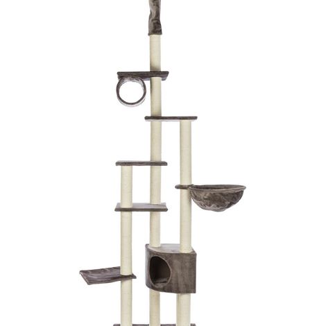 Trixie Madrid albero per gatti grigio platino altezza regolabile (1/5)