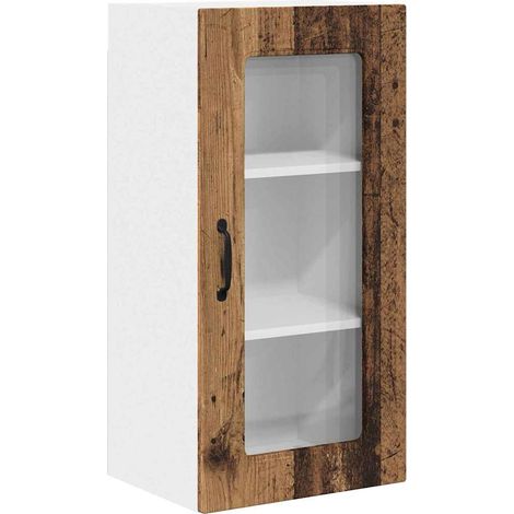 Meuble mural de cuisine,Armoire de cuisine avec porte Bois Ancien 40 x 31 x 80 cm CFW85016 (1/5)
