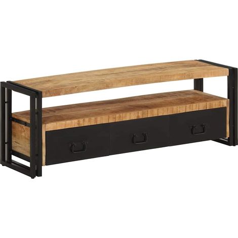 Meuble TV-Banc TV-Meuble Télé 120x30x40 cm Bois massif de manguier 566740 (1/5)