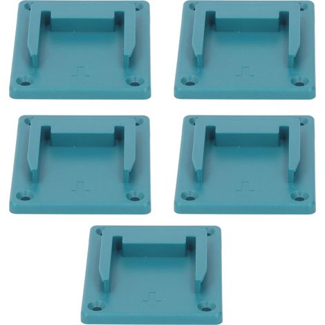 Support mural robuste 5 outils ABS, stable pour rangement batteries 18V lithium Bosch, bleu (1/5)
