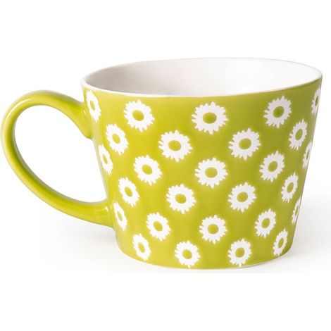 Excelsa Enjoy Tazza Jumbo, Porcellana, Verde, 8 Centimeters cm