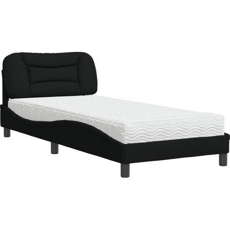 Maison Exclusive - Bett mit Matratze "Hvar" Schwarz 80x200 cm Sto