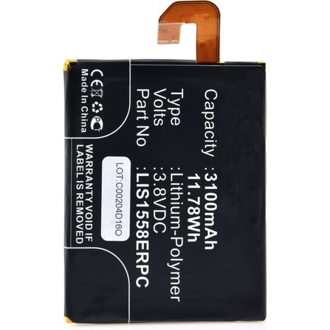 NX - Batterie téléphone, smartphone, GSM pour Sony Ericsson 3.8V 3100mAh - LIS1558ERPC (1/2)