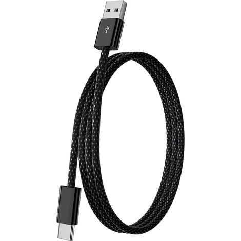 1m 3A Câble Tressé pour Carplay Charge pour iPhone 17 16 15 Noir (1/5)