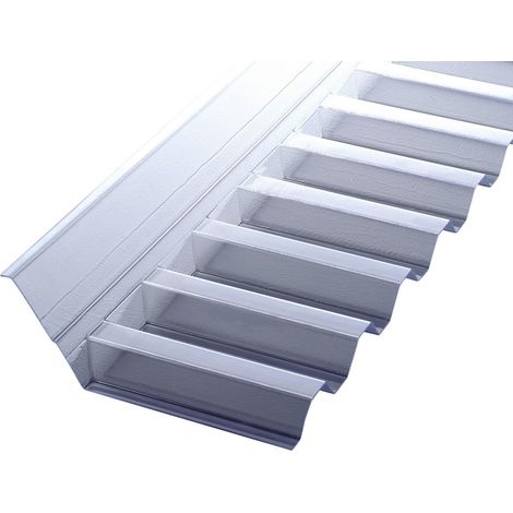 PVC Wandanschluss Spundwand K70/18 1092x150x60mm glasklar