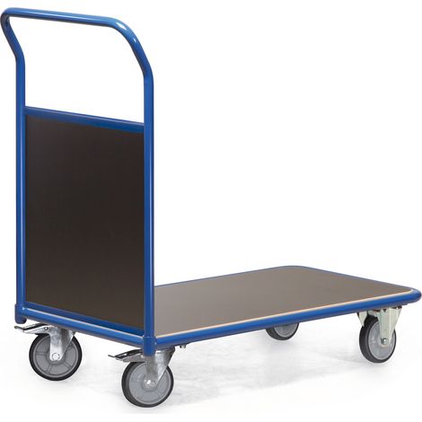 Bako Logistiksysteme Magazinwagen Serie F300 mit Stirnwand aus Multiplexholz 1000x600mm 300kg Tragkraft