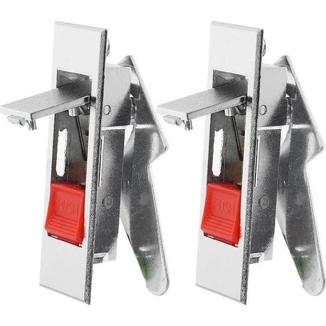 Bouton de verrouillage d'armoire en alliage zinc rouge (lot 2)